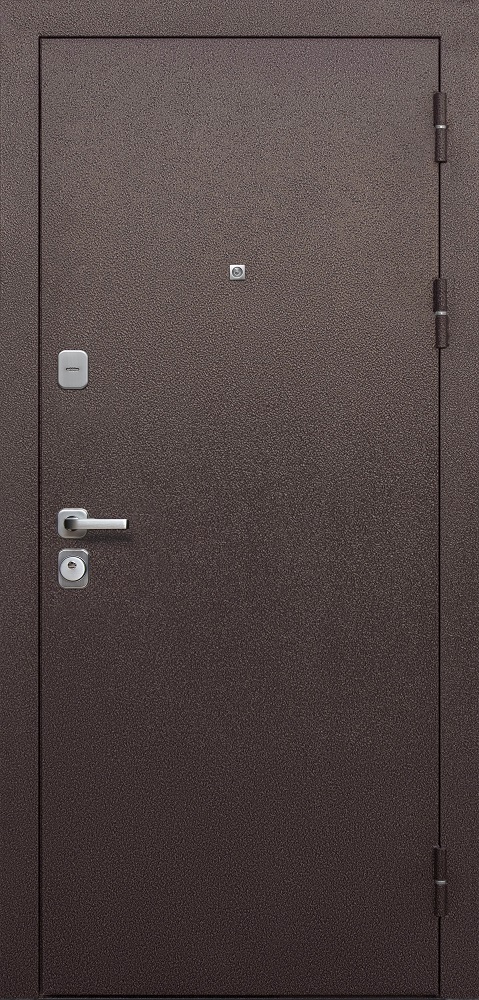 Феррони Входная дверь Толстяк Букле шоколад, арт. 0005374 - фото №1 (внешняя сторона)